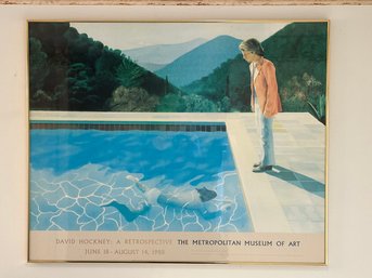 David Hockney Met Exhibit Poster In Frame