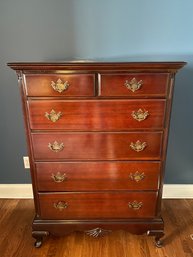 Vintage Mahogany Tall Chest Of Drawers.