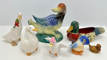 7 Duck Figurines, Some Vintage