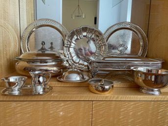 Lovely Selection Of Silver Plated Serving Pieces