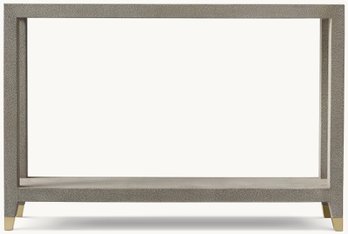 Restoration Hardware Graydon Shagreen Console Table