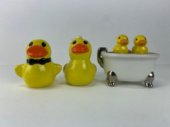 Yellow Ducky Salt & Pepper Shaker Sets (2)