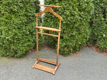 Vintage Wood Valet Stand