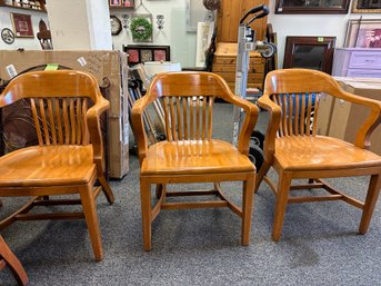 Set Of  6  Bankers  Chairs