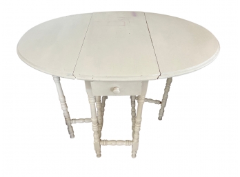 Painted French Country Drop Leaf / Gate Leg Table