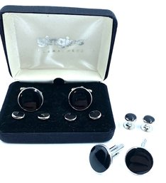 Mens Tuxedo Set Of Dressing Accessories In Gift Box