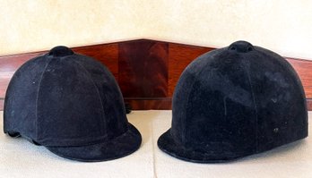 A Pair Of Equestrian Riding Helmets - 6 7/8 - 7 Sizes