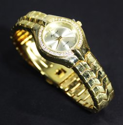 Gold Tone Quartz Watch By Gruen