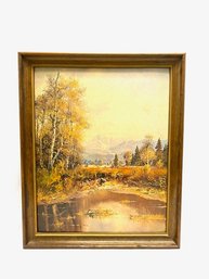 Vintage Autumnal Woodland Glade #2 Museum Print Editions Framed