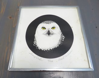 Framed Signed White Owl Limited Edition Print