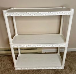 Plano 3 Tier White Plastic Storage Shelf