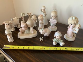 Large Lot Of Precious Moments Figurines