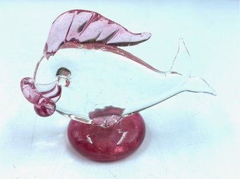 Vintage Bermuda Glass Blowing Studio Art Glass Fish