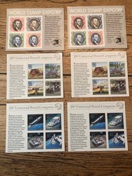 USPS 1988 2-World Stamp Expo, 89 & 4-20th Universal Postal Congress.    S3