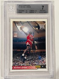 1992-93 Upper Deck Michael Jordan Card #23    Beckett Graded BGS - 7