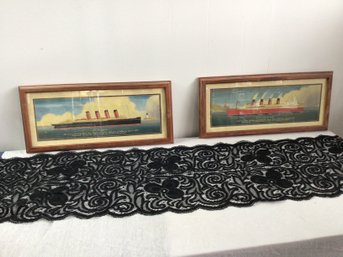Pair Of Ship Prints