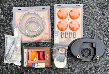 Assorted Harley Emergency Gear - Headlight Frames, Etc.