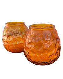 Vintage Wax Candle - Orange