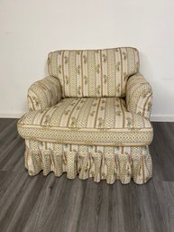 Vintage Upholstered Armchair With Sash