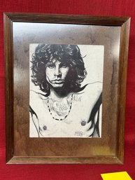 Jim Morrison Original Art By Neal Portmoy Signed & Dated