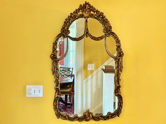 Ornate Giltwood Swag Mirror