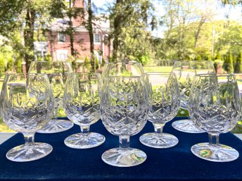 Eight Vintage Waterford Lismore Crystal Brandy Snifters