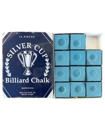 Silver Cup Billiard Chalk - 11 Pieces