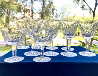 Ten Vintage Waterford Lismore Crystal Cocktail Glasses
