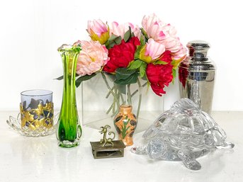 A Vintage Decor Assortment - Brass, Crystal And Much More!