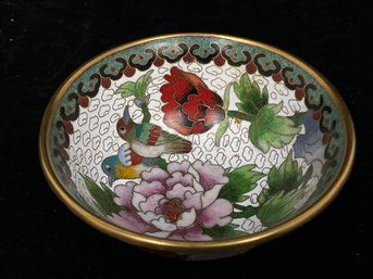 Vintage Chinese Cloisonn Decorative Bowl