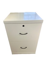 White Two-drawer Filing Cabinet