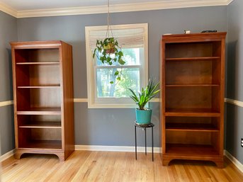 Pair Of Cherry Wood Bookcases By Brown Street Furniture - Whitefield, New Hampshire