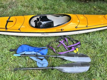 Impex Mystic Touring  Fiberglass Kayak  W/werner Paddles