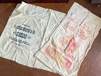 Antique Seed Sacks - Wonderful Wall Art Or Pillow Covers!