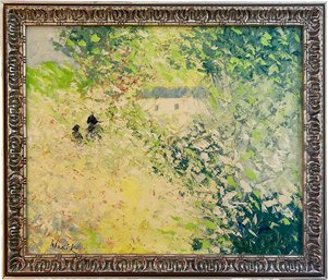 An Original Mid Century Impressionist Style Oil On Canvas, Signed Wanik