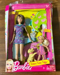 NEW IN Box Barbies Sisters Skipper & Chelsea ~ Sisters Train Taffy ~