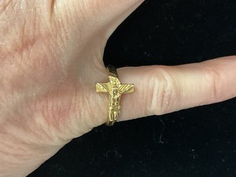14k Crucifix Ring