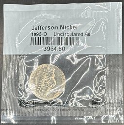 1995-D Uncirculated Jefferson Nickel In Littleton Package