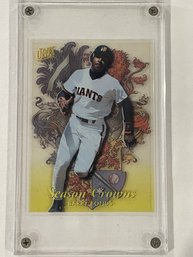 1996 Fleer Ultra Season Crowns Acetate Barry Bonds Card # 1 Of 10