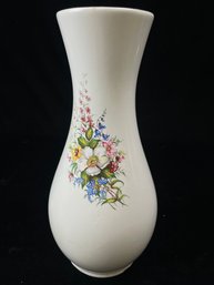 Floral White Vase