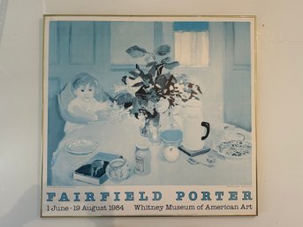 Fairfield Porter Exhibit Poster In Frame