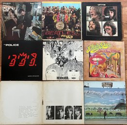 8 VTG Vinyl LP's  4 Beatles  - Police-Steely Dan - Dr. John- Tom Waits  ( READ DESCRIPTION)