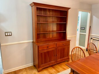 Beautiful Cherry China Cabinet Hutch By Brown Street Furniture - Whitefield, New Hampshire