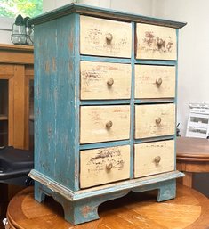 A Vintage Painted Pine Cabinet - Shabby Chic At Its Best!