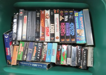 Huge Bin Of  VHS Tapes Lot With Star Wars