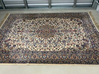 Large Floral Wool Rug