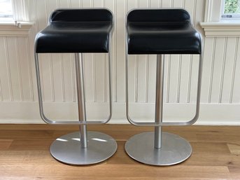 Pair Of Authentic Lem Piston Stools, Manufactured In Italy By Lapalma- Retail $1,036 Each (1 Of 2)