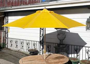 A Grand Yellow Patio Umbrella - It's Never Too Early To Plan For Summer!