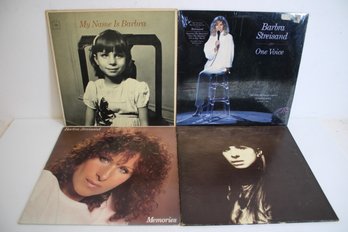 Barbra Streisand Record Lot With My Name Is, One Voice, Memories And Barbra Joan Streisand