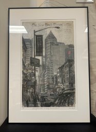 Tom Matt Framed Artist's Proof - Lexington Ave & Sixty - Second Street - Hand Signed In Pencil   TA-WA-B